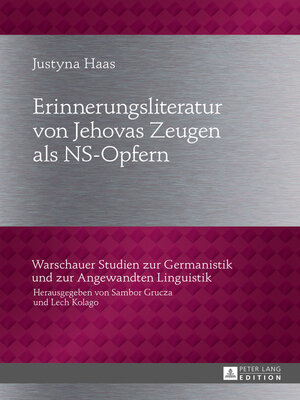 cover image of Erinnerungsliteratur von Jehovas Zeugen als NS-Opfern